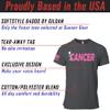Funk Cancer Breast Cancer Gifts for Women Cancer Survivor Gifts for Women and Men Pink and White 2XL Heather Grey view 2