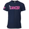 Funk Cancer Breast Cancer Gifts for Women Cancer Survivor Gifts for Women and Men Pink and White 2XL Navy Shirt view 1