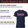 Funk Cancer Breast Cancer Gifts for Women Cancer Survivor Gifts for Women and Men Pink and White 3XL Navy Shirt view 3