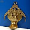 Exotic India 10" Brass Goddess Lakshmi Wall Hanging Diya - Brass view 4