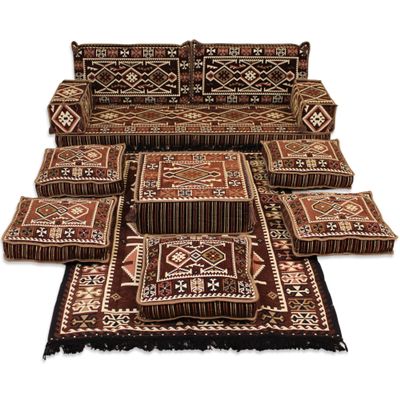 arabic majlis sofa,floor seating,floor cushions,arabic floor seating,arabic cushions,floor sofa,oriental seating,furniture,majlis,jalsa,floor couch,arabic couch - MA 41 (Full Set With Standard FOAM)