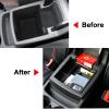 LadyCent Center Console Organizer + Door Side Storage Box Armrest Storage Box Grab Tray Phone Container Glove, for Audi Q5 8R 2008-2017 view 4