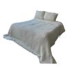 100% Cotton Muslin Throw Blanket, 4 Layers Bedspread, Soft Turkish Cotton Muslin Bed Cover, Reversible Coverlet, Ivory (Twin Size 63x90-160x230cm) view 2