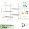 JANUS LiANG Bathroom countertop Organizer, 3-Tier Vanity Counter Skincare Organizer, Kitchen Spice Rack Countertop Organizer, Standing Shelf for Cosmetic & Makeup (Rose Gold) view 2