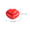 Zerodeko Ceramic Heart Canister Jar for Face Powder and Perfume Red Decorative Airtight Container for Wedding Favors Compact for Travel and Outdoor Use view 2