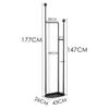 KKNH Coat Stand Coat Stand Free Standing Metal Coat Rack, Display Hall Hanger for Entryway, Hallway, Living Room, Bedroom Easy to Assemble Suitable for Bedroom, Office view 2