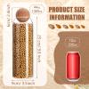 3 Pcs Glass Jar with Ball Cork Lid Decorative Round Bottle Sealed Canister Jar Storage Container Organizer with Airtight Seal Wooden Lid for Food Coffee Bean Candy Biscuits Spice(1300 ML/ 44 Oz) view 4