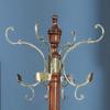 KKNH Coat Stand New Simple Wood Coat Rack Home Living Room Hat Clothing Display Stand Multi Zinc Copper Alloy Hooks Modern Decorativ Suitable for Bedroom, Office view 3