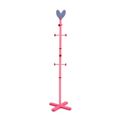 KKNH Coat Stand Children Cute Coat Rack European Creative Love Shape Wood Clothes Hanger Hat Hanger Clothes Storage Rack Coat Stand 156cm Suitable for Bedroom, Office