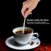 1000pcs Coffee Stirrers Wood, Wood Stirrers for Coffee Wood Coffee Stirrers Wood Coffee Stir Sticks Tea Stirrers Corn Candy Stick Individually Paper Wrapped view 2