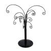 Kuppn Ornament Display Tree, 10.6in Metal Tabletop Display Stand with 12 Display Hangers, Decorative Black Display Tree for Ornaments, Glass Globes, Balls, and Small Craft Items view 1