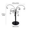 Kuppn Ornament Display Tree, 10.6in Metal Tabletop Display Stand with 12 Display Hangers, Decorative Black Display Tree for Ornaments, Glass Globes, Balls, and Small Craft Items view 2