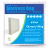 ComfortHome Mattress Bag for Moving and Storage, Medium Weight, Fits Queen and King Size view 1