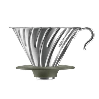 Hario Outdoor V60 Metal Dripper, 02 Silver