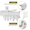 TOKPLNU Flexible Bendable Curtain Track Ceiling Wall Mount 14Ft Curved Sliding Ceiling Track Set Room Divider Curtain Rail Track System for RV Bay Window view 4