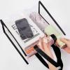 Saintrygo 20 Pack Clear Tote Bags Bulk 12 x 12 x 6 PVC Plastic Tote Bag with Handles for Stadium Work Beach Sports(Black) view 2