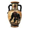 Ancient Greek Mythology Vase depicts Ajax Carrying the Body of Achilles Amphora Vase Ancient Greek Pottery view 1