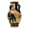 Ancient Greek Mythology Vase depicts Ajax Carrying the Body of Achilles Amphora Vase Ancient Greek Pottery view 2