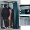 Clothing Store Fitting Room,Portable Changing Room,Used In Mall And Office, Dressing Room For Privacy Protection And Room Divider, With Metal Frame,Include Shading Curtain, Hanging Rod And Hook Up view 2