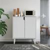 Panana White Coffee Bar Cabinet, Farmhouse Kitchen Sideboard Buffet Storage Cabinet White Accent Sideboard Buffet Cabinet for Kitchen, Dining Room, Living Room, Hallway view 2