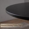 Black Tulip Table,31.5" Modern Round Dining Table Black Pedestal Table Kitchen Table Bistro Table Round Drop Leaf Table for Dining Room,Living Room(Black) view 4