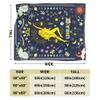 Cartoon Libra Blanket Constellations Throw Blankets Soft Horoscope Astrology Flannel Throw Blanket Zodiac Sign 50"X40" view 2