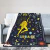 Cartoon Libra Blanket Constellations Throw Blankets Soft Horoscope Astrology Flannel Throw Blanket Zodiac Sign 50"X40" view 4