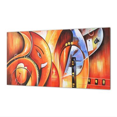 Concept Crystal Stunning Glass Wall Art - Wide Format backsplash with Magnetic Properties MBBS28: Abstract Graphics Series