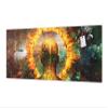 Concept Crystal Stunning Glass Wall Art - Wide Format backsplash with Magnetic Properties MBBS28: Abstract Graphics Series view 1
