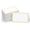 110 PCS Tent Cards with Gold Foil Border - Delicate Seating Cards for Wedding, Table, Dinner Parties, Receptions (Each Measures 2' x 3.5') view 1