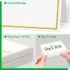 110 PCS Tent Cards with Gold Foil Border - Delicate Seating Cards for Wedding, Table, Dinner Parties, Receptions (Each Measures 2' x 3.5') view 3