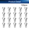 Bettomshin Curtain Track Rollers Plastic Twin Wheeled Carriers Drapery Rail Sliding Glider for Windows Shower Curtain Tracks 0.53" Dia, 100Pcs view 4