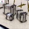 Nautical-Mart New Aviator Storage Trunks, Chipboard/Aluminium Sheet Storage Trunks with Straps (Small) view 3