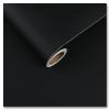 CRE8TIVE 24"x354" Black Wallpaper Peel and Stick Large Size Thick Matte Contact Paper Self Adhesive Removable Wall Covering Decorative Vinyl Film for Bedroom Kitchen Countertops Cabinets view 1