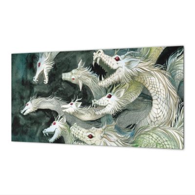Concept Crystal Stunning Glass Wall Art - Wide Format backsplash with Magnetic Properties MBBS28: Abstract Graphics Series