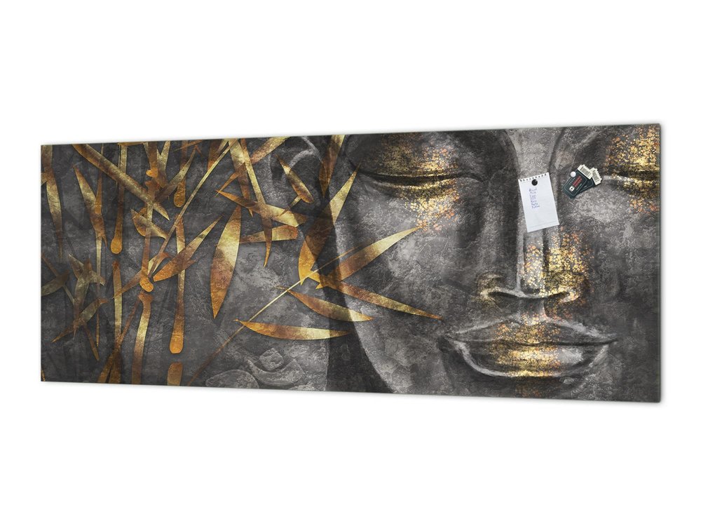Concept Crystal Stunning Glass Wall Art - Wide Format backsplash with Magnetic Properties MBBS28: Abstract Graphics Series