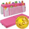 Baby Bath Kneeler and Elbow Rest Pad Moms Choice Award Winner US-Designed Extra Thick Bathtub Kneeling Pad with 8 Suction Cups, 5-Pocket Organizer, Non-Slip, Cushioned, Durable (Pink) by Supa Ant view 1