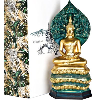 25DOL Buddha Statues for Home. 12" Buddha Statue (The Enlightened One). Collectibles and Figurines, Meditation Decor, Spiritual Living Room Decor, Yoga Zen Decor, Hindu and East Asian Dcor