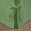 Box Pleated Bedskirt - Split Corner Bedskirt King Size - Luxury Box Pleated Knot Bedskirts - 100% Egyptian Cotton 1200 TC Box Pleated Bed Skirt - 16 Inch Drop King Box Pleated Bed Skirt, Moss view 2