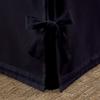 Box Pleated Bedskirt - Split Corner Bedskirt Queen XL Size - Pleated Dust Ruffle Bedskirt - 100% Egyptian Cotton 1200 TC Box Pleated Bed Skirt - 12 Inch Drop Queen XL Box Pleated Bed Skirt, Navy Blue view 2