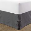Box Pleated Bedskirt - Split Corner Bedskirt RV King Size - Box Pleated Knot Bedskirts - 100% Egyptian Cotton 1200 TC Box Pleated Bed Skirt - 10 Inch Drop RV King Box Pleated Bed Skirt, Dark Grey view 1