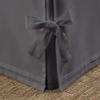 Box Pleated Bedskirt - Split Corner Bedskirt RV King Size - Box Pleated Knot Bedskirts - 100% Egyptian Cotton 1200 TC Box Pleated Bed Skirt - 10 Inch Drop RV King Box Pleated Bed Skirt, Dark Grey view 2