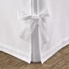 Box Pleated Bedskirt - Split Corner Bedskirt Alaskan King Size - Pleated Dust Ruffle Bedskirt - 100% Egyptian Cotton 1200 TC Box Pleated Bed Skirt - 14" Drop Alaskan King Box Pleated Bed Skirt, White view 2