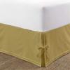 Box Pleated Bedskirt - Split Corner Bedskirt Alaskan King Size - Pleated Dust Ruffle Bedskirt - 100% Egyptian Cotton 1200 TC Box Pleated Bed Skirt - 10" Drop Alaskan King Box Pleated Bed Skirt, Taupe view 1