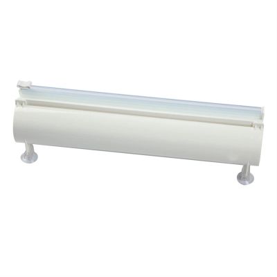 LINFFSTR Multi-Function Kitchen Refillable Plastic Wrap Dispenser with Slide Cutter Foil and Cling Film Dispenser for Plastic Wrap Baking Paper Aluminum Foil Food Wrap Cutter (Color : White)