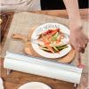 LINFFSTR Multi-Function Kitchen Refillable Plastic Wrap Dispenser with Slide Cutter Foil and Cling Film Dispenser for Plastic Wrap Baking Paper Aluminum Foil Food Wrap Cutter (Color : White) view 4