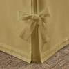 Box Pleated Bedskirt - Split Corner Bedskirt RV Bunk Size - Luxury Box Pleated Knot Bedskirts - 100% Egyptian Cotton 1200 TC Box Pleated Bed Skirt - 10" Drop RV Bunk Box Pleated Bed Skirt, Taupe view 2