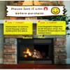 Goodhoily Fireplace Cover Draft Stopper- Pack of 2 Magnetic Covers Keep Drafts Out -Screen Insulation Blocker for Winter,Block Cold Air from Vent 36''Lx4''W view 2
