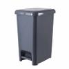 Superio Slim Trash Can with Foot Pedal  10.5 Gallon Step-On Trash Can with Lid, Large Plastic Garbage Can, Trashcan for Bathroom, Kitchen, Office,Bedroom, Dorm Room, Patio,  Onyx Grey view 1