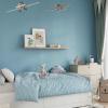 CRE8TIVE 24"x354" Ocean Blue Wallpaper Peel and Stick Large Size Thick Durable Light Blue Contact Paper Waterproof Self Adhesive Decorative Vinyl Paper for Bedroom Bathroom Walls Countertops Cabinets view 2